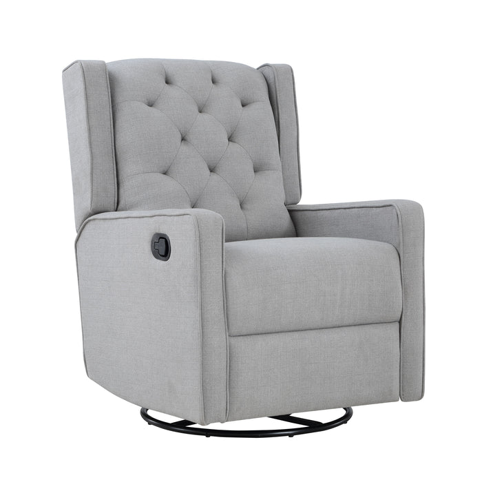 Milah - Gliding Swivel Recliner Tufted