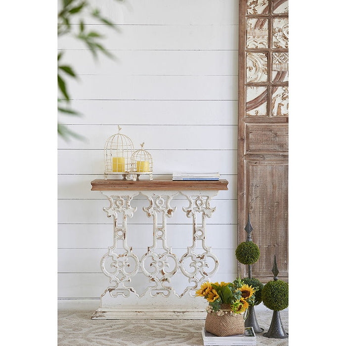 Stella - Decorative Birdcages With Bird Finial (Set of 2) - Cream