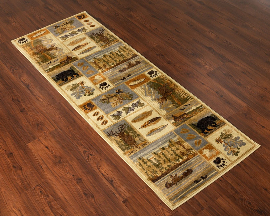 Woodland - GC_RST5101 Multi 5' x 7' Lodge Area Rug