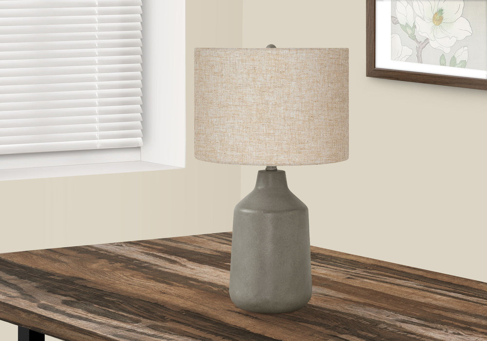 Lighting, Table Lamp, Concrete, Resin, Contemporary - Gray