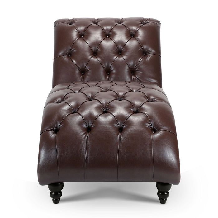 Tufted Armless Chaise Lounge