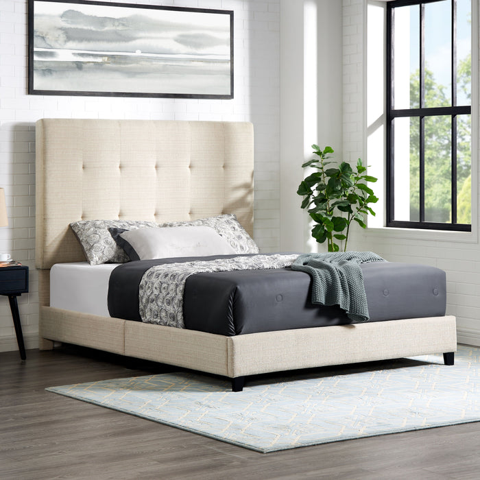 Bridgevine Home - Platform Bed - 60" Tufted Headboard