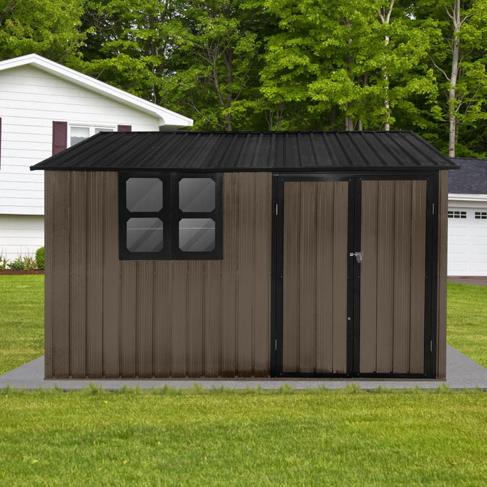 10' x 8' Garden Sheds Outdoor Storage Sheds With Window