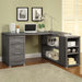 Yvette - L-shape Office Desk Bedding & Furniture DiscountersFurniture Store in Orlando, FL