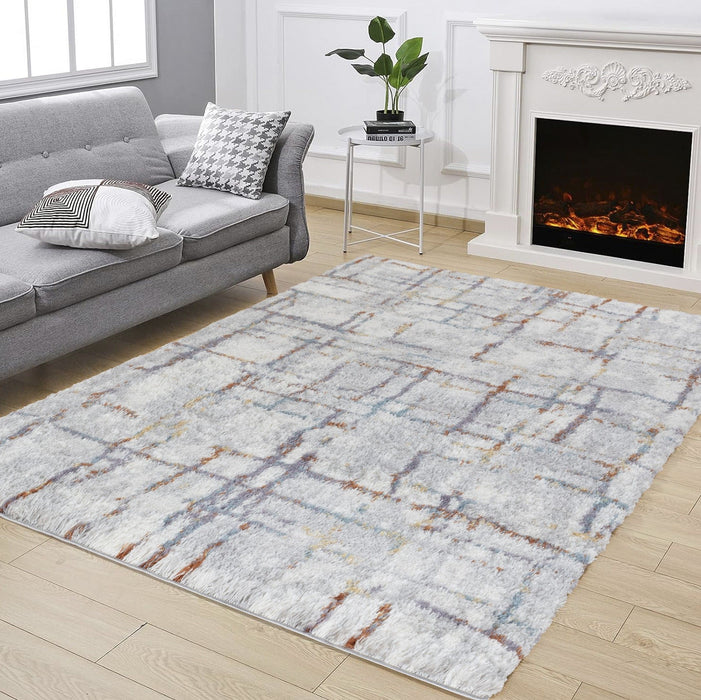 Loft Shag - 5' 3" X 7' Shaggy Area Rug - Multi