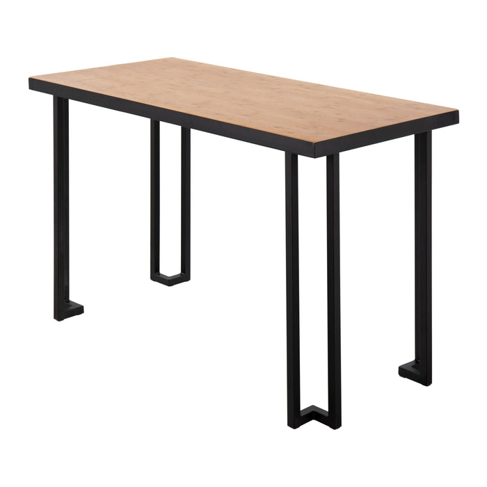 Roman - Industrial Desk - Black / Natural