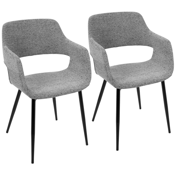 Margarite - Contemporary Dining / Chair (Set of 2) - Black / Gray