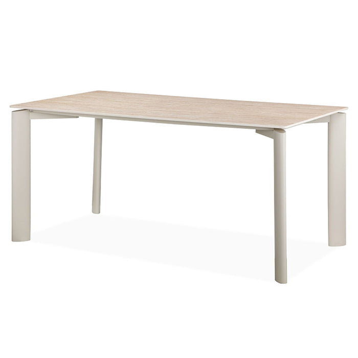 Ingram - Dining Table - Sintered Stone & Light Gray Finish