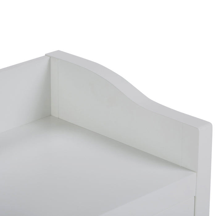 Avington - Storage Hamper Bench - Pure White