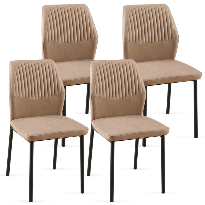 Dining Chairs Living Room Chair Modern Kitchen Armless Side Chair With Metal Legs