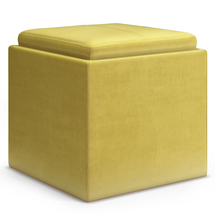 Rockwood - Cube Storage Ottoman with Tray