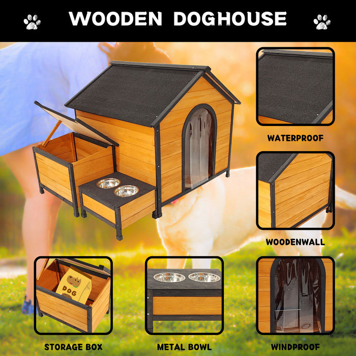 Xpt088 Wearable And Strong Dog House For Playground - Natural