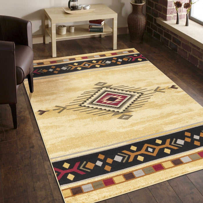 Tribes - GC_YLS4003 Cream 5' x 7' Southwest Area Rug