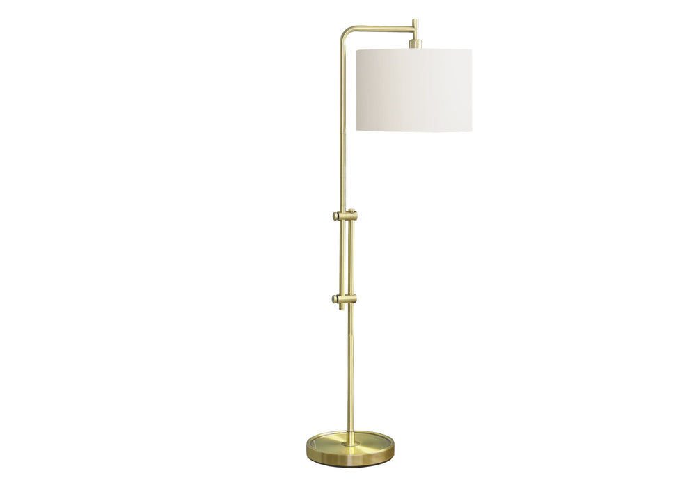 Lighting, Floor Lamp, Brass, Contemporary - Gold