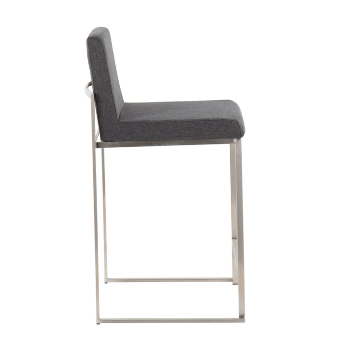 Fuji - Contemporary High Back Counter Stool, Functional Design