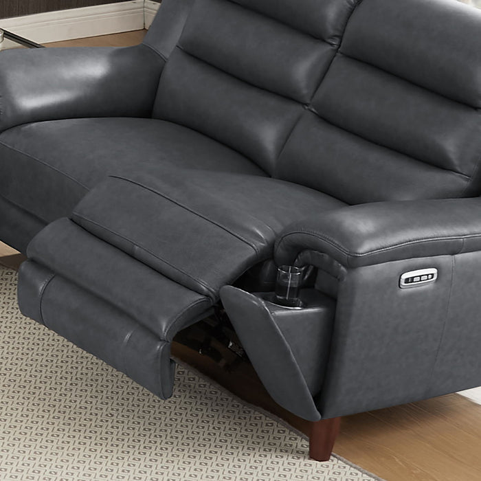 Dream - Power Headrest Zero Gravity Reclining Loveseat - Steel Gray