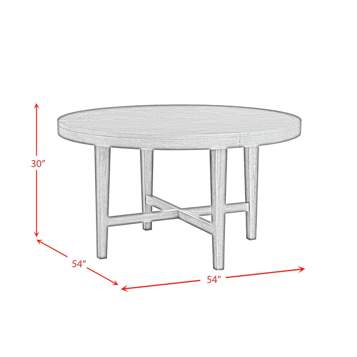 Versailles Contemporary - 5 Piece Standard Height Dining Set (Round Table And Four Round Back Chairs) - Grey