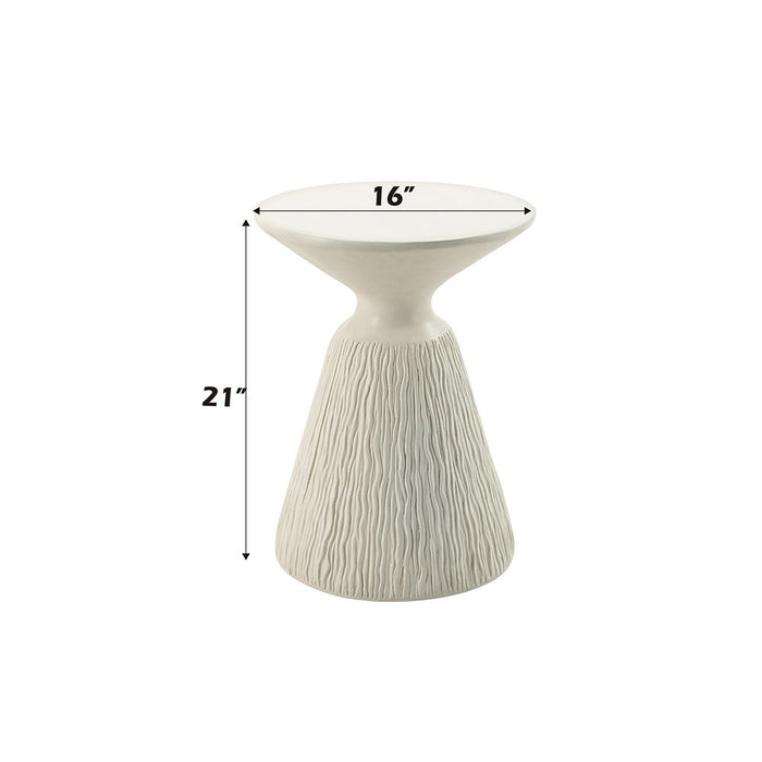 Duane - Accent Table - Natural White Finish