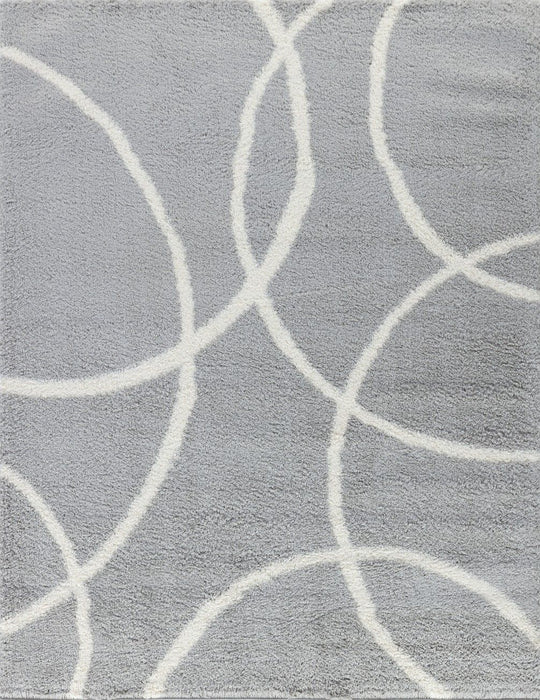 Loft Shag - 5' 3" X 7' Shaggy Area Rug - Gray