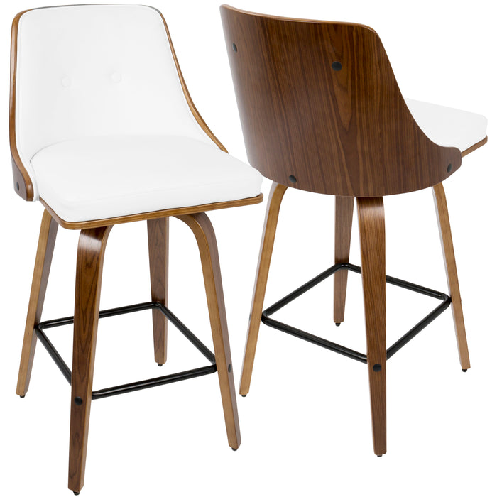 Gianna - Mid Century Modern Counter Stool (Set of 2)