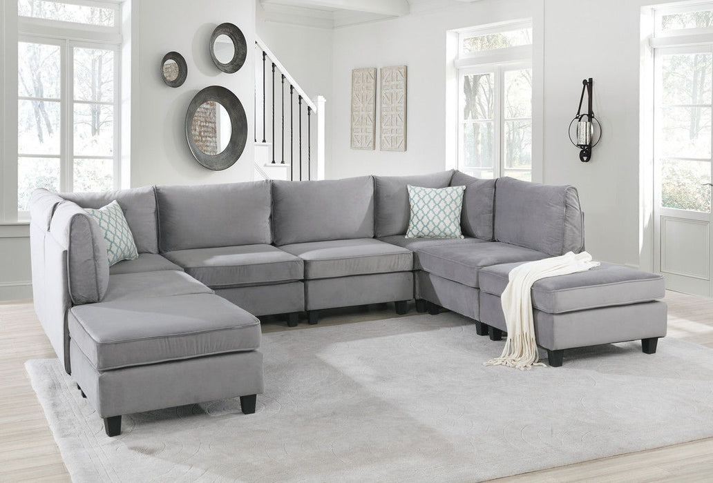 Zelmira - Velvet Sctional Sofa