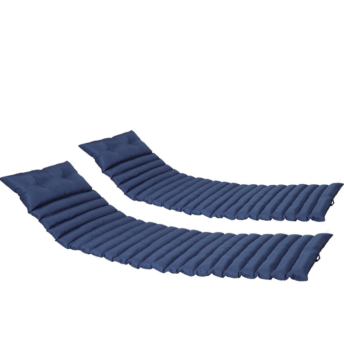 72.83" Outdoor Lounge Chairs (Set of 2), Cushion Replacement Patio Funiture Seat Cushion Chaise Lounge Cushion