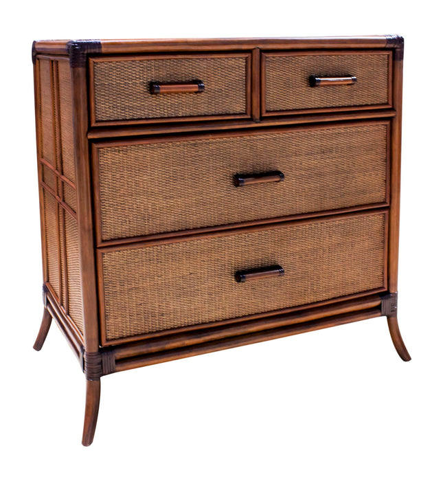 Palm Cove 4-Drawer Split Chest with Glass