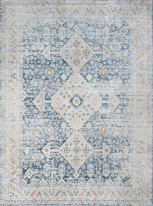 Noble - 2' X 3' Area Rug - Blue / Polyester