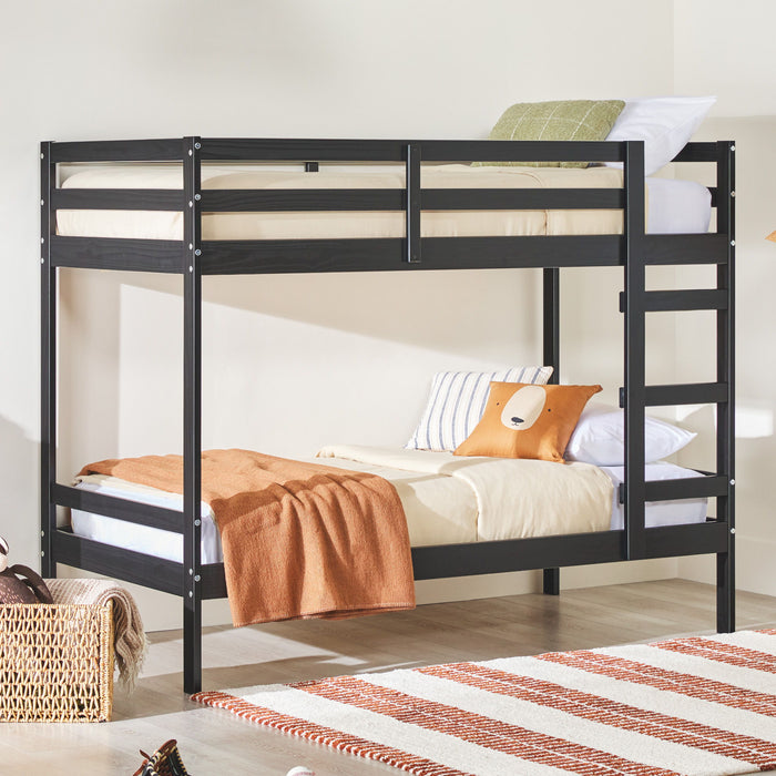 Modern Simple Solid Wood Bunk Bed