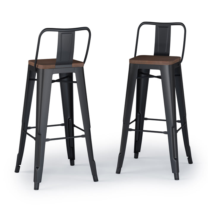 Rayne - 30" Metal / Wood Bar Stool (Set of 2)