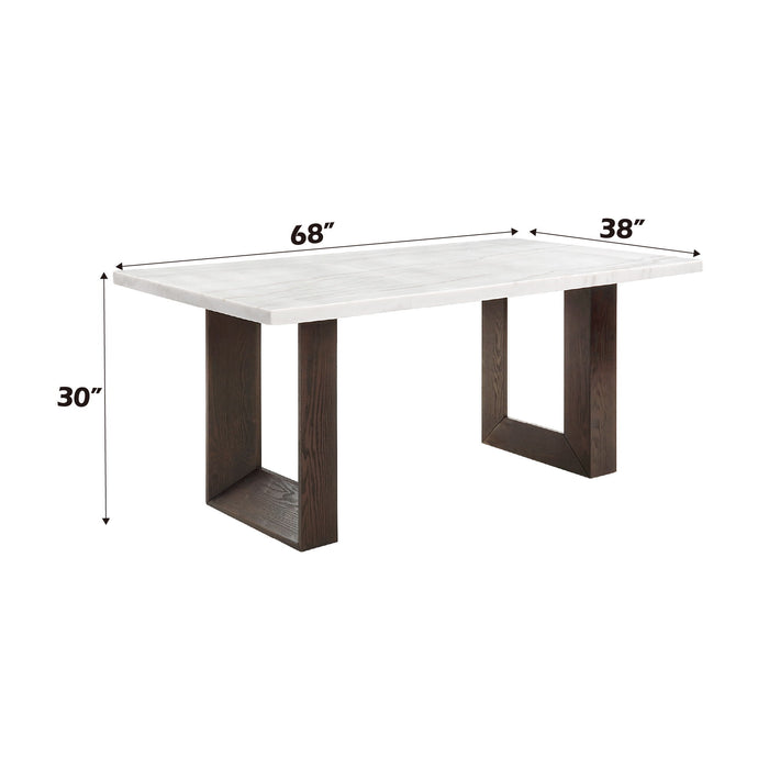 Edwyn - Marble Top Dining Table - Natural