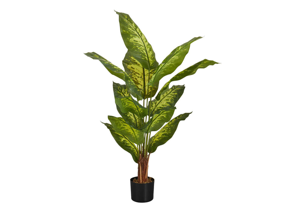 Artificial Plant, 47" Tall, Evergreen Tree, Indoor, Faux, Fake, Floor, Greenery, Potted, Real Touch, Decorative - Green / Black