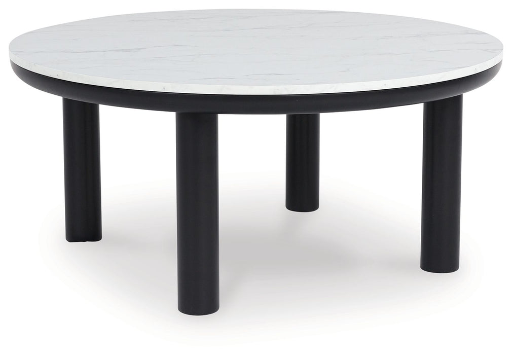 Xandrum - Black / White - Occasional Table Set (Set of 3)