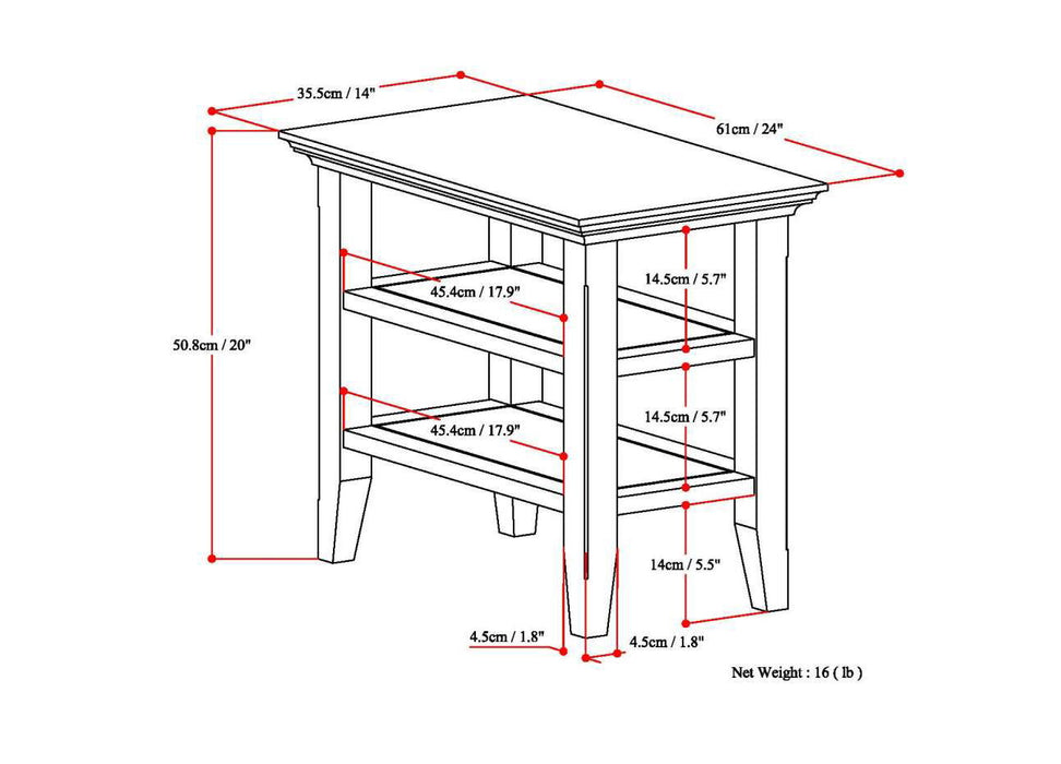 Acadian - Narrow Side Table