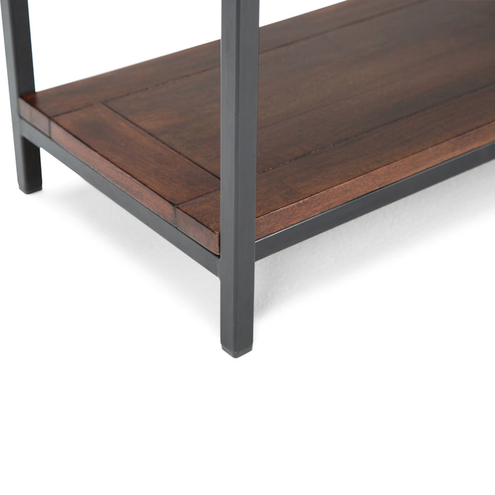 Skyler - Console Sofa Table - Dark Cognac Brown