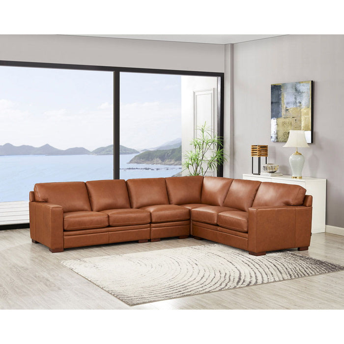 Dillon - Leather L-Shaped Sectional