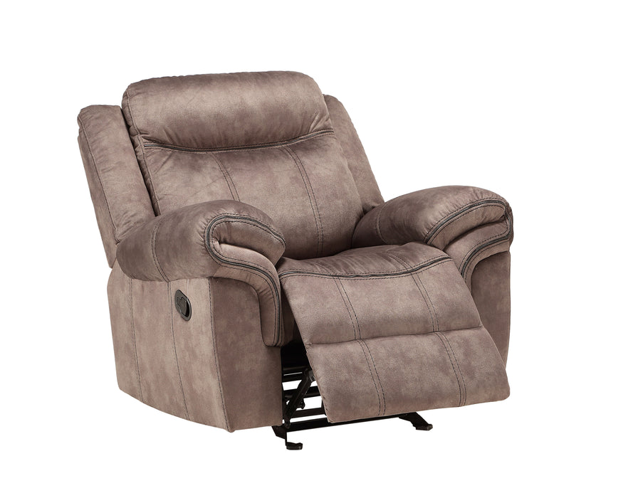 Zubaida - Two Tone Velvet Glider Recliner