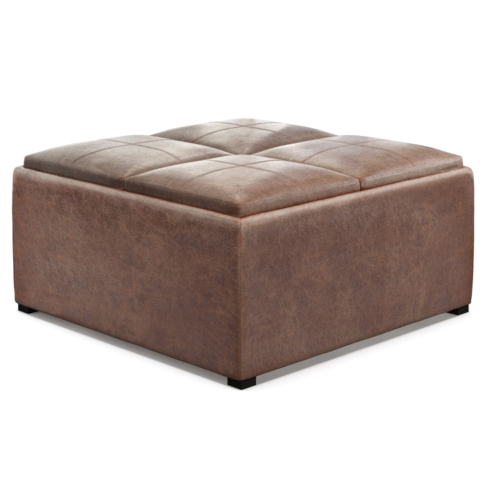 Avalon - Square Coffee Table Storage Ottoman