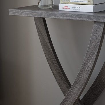 Curved Design Entryway Console Table