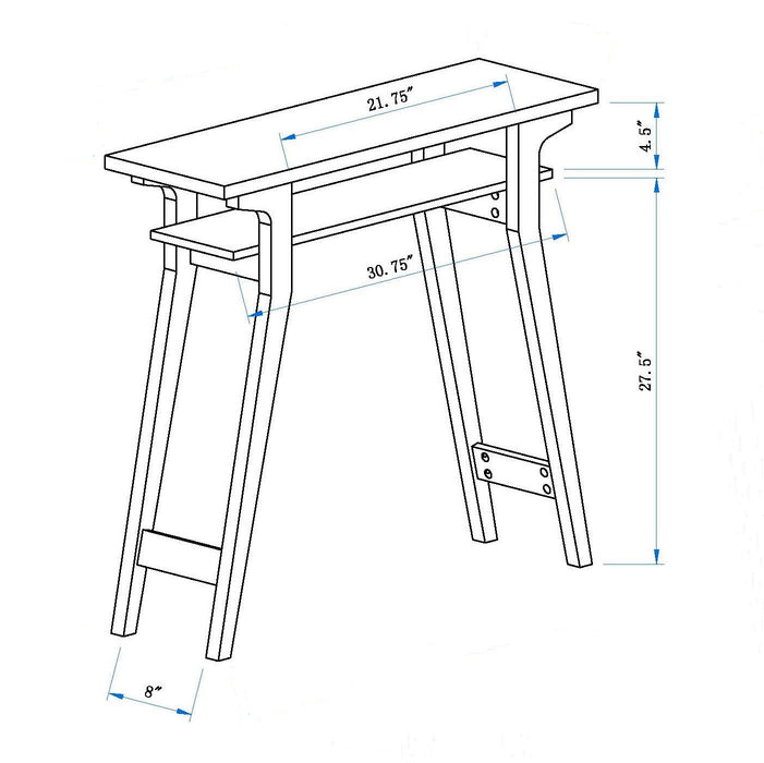 Faux Marble Top Console Table, Home Entryway Table With Shelve