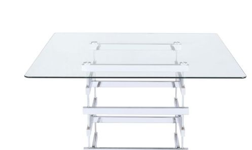 Counter - Height Table Glass - White