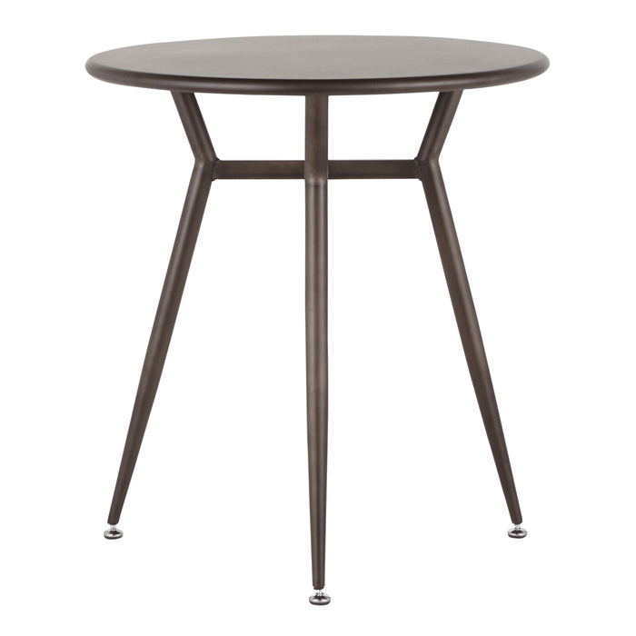 Clara - Industrial Round Dinette Table - Antique