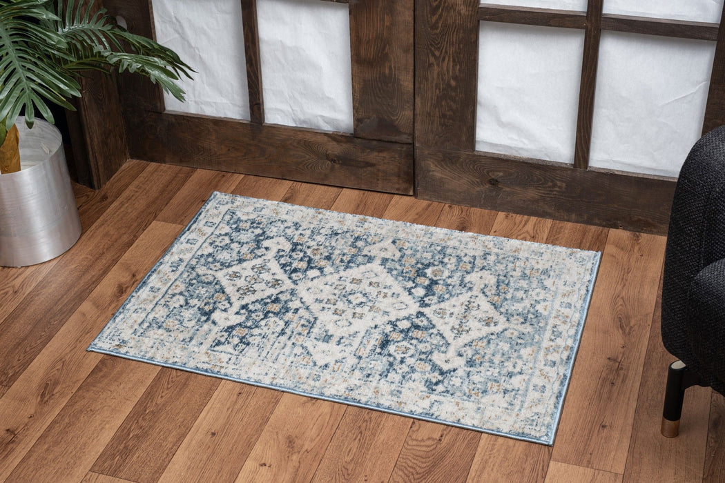 Noble - 2' X 3' Area Rug - Blue / Polyester