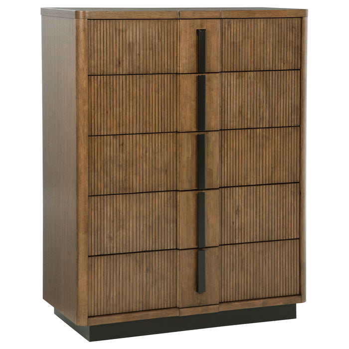 Terrace - 5-Drawer Chest Of Drawers - Ash Brown