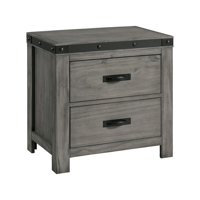 Wade - 2-Drawer Nightstand - Black Finish