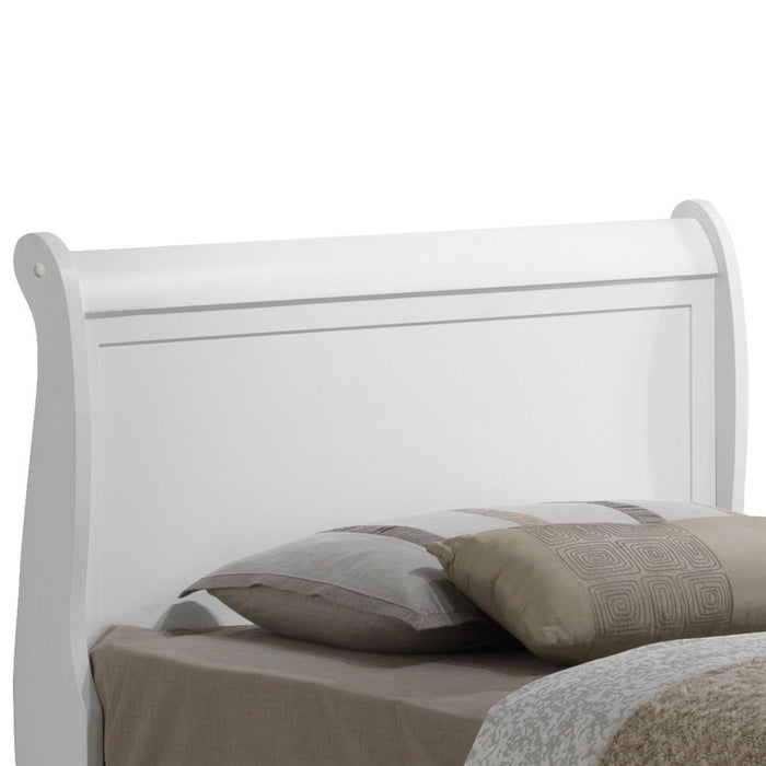 Sleigh Bed With Low Footboard