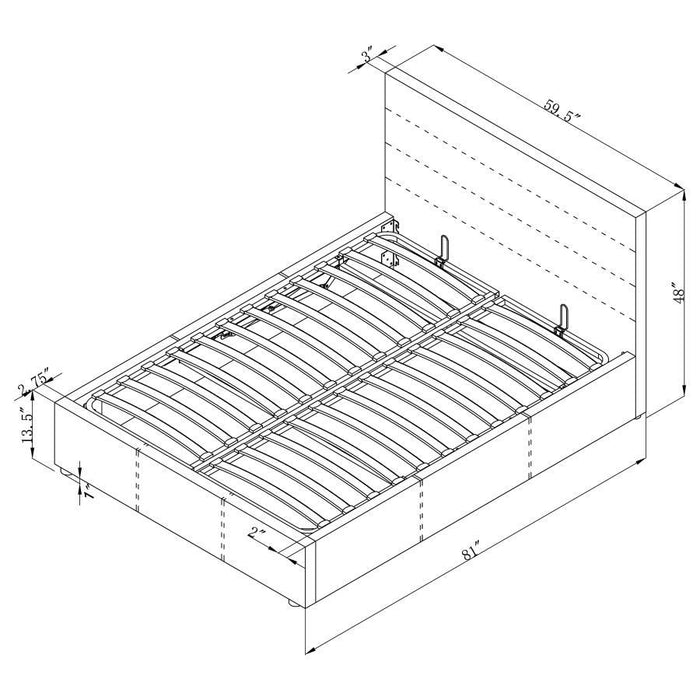 Riverbend - Upholstered Storage Panel Bed