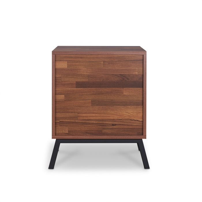 Karine - Accent Table - Black / Walnut