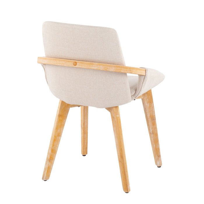 Cosmo - Mid-Century Chair - Natural / Cream