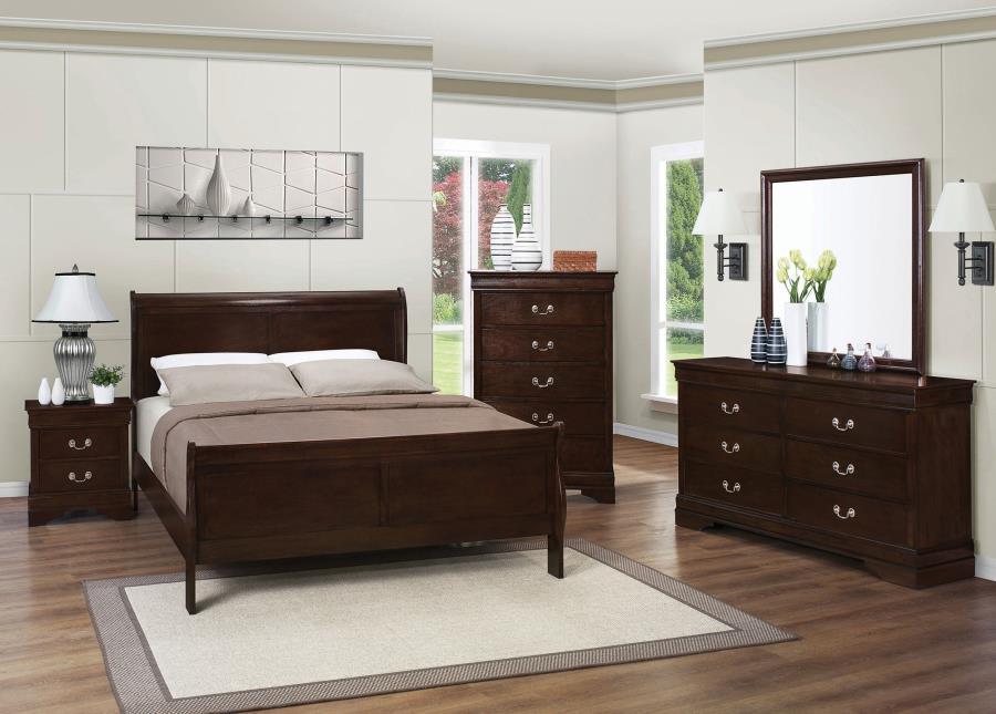 Louis Philippe - Panel Sleigh Bed Bedding & Furniture DiscountersFurniture Store in Orlando, FL